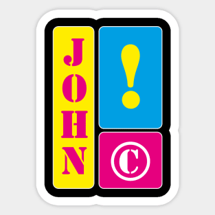 My name is John Sticker